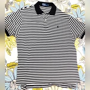 Ralph Lauren Classic Stripe Polo sz L